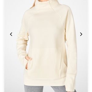 Fabletics Zaylee funnel neck tunic -white …